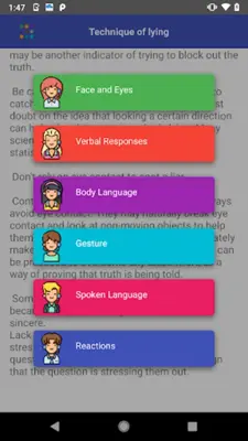 Technique of Lying android App screenshot 5